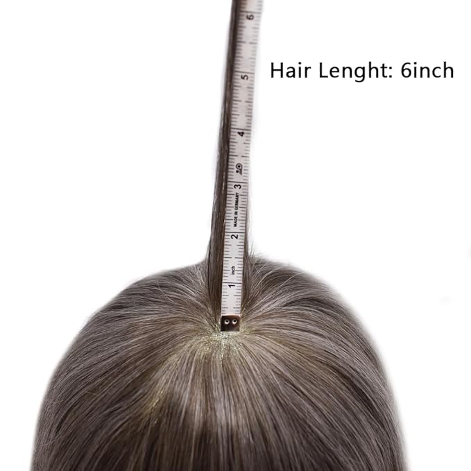 Toupee For Men Real Human Hair System Full Swiss Lace Mens Toupee Lace Hair Piece For Men Hair System Bleached Knots 7x9-90% light density#360 3# DARK BROWN+60% GREY