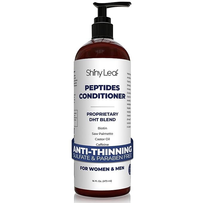 Anti-Thinning Peptide Conditioner – Sulfate Free Hydrating & Thickening Hair Conditioner with Biotin, Caffeine & Saw Palmetto for Women & Men, Safe for Color-Treated & All Hair Types, 16 fl.oz