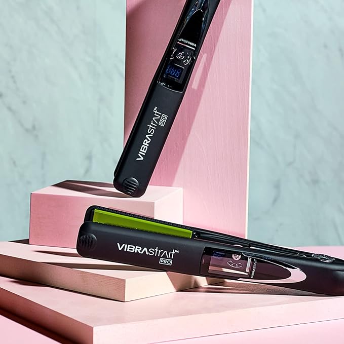 Value Bundle: Vibrastrait PRO 1" Vibrating Ceramic Flat Iron & Cloud 9 Miracle Repair 3-in-1 Heat Protectant and Leave-in Condition Spray