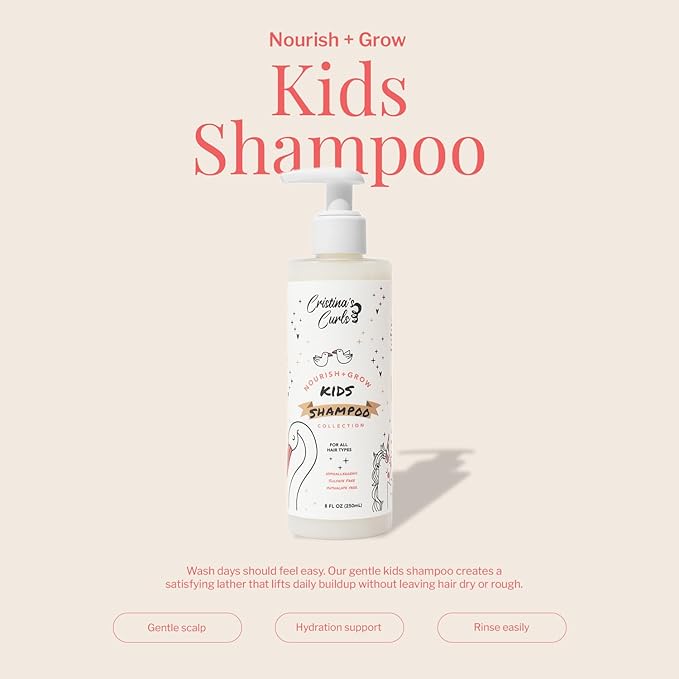 Cristina's Curls Kids Shampoo – Gentle Scalp Cleanse That Lifts Buildup Without Dryness