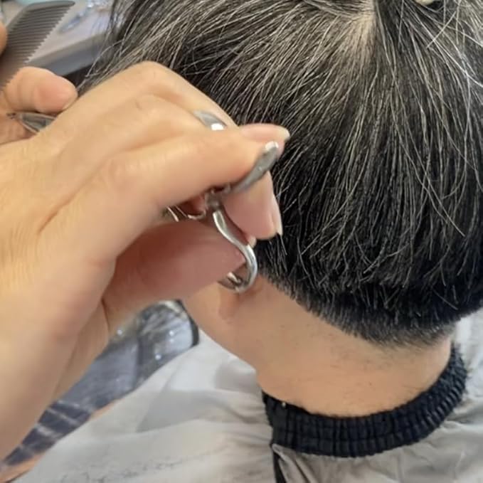 Professional Hair Cutting Shears 5.5 Inch, Barber Hairdressing & Hairstyling Hair Scissors with Razor-Sharp Blades & Cobalt Alloy Steel for Wig Bangs Layers, Women Men Haircutting Tool