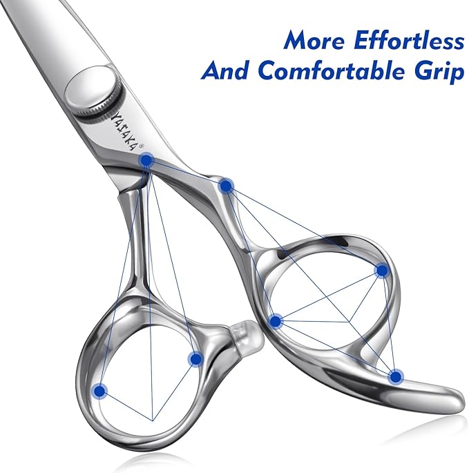 Professional Hair Cutting Shears 5.5 Inch, Barber Hairdressing & Hairstyling Hair Scissors with Razor-Sharp Blades & Cobalt Alloy Steel for Wig Bangs Layers, Women Men Haircutting Tool