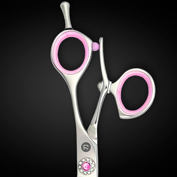 Saki Sakura Swivel Hairdressing Thinning Shears/Scissors - Professional Haircutting - Perfect for Wet or Dry Hair - 440C Stainless Steel (5.5, Steel)