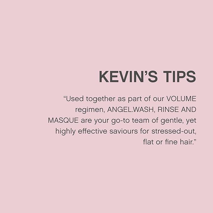 KEVIN.MURPHY ANGEL.WASH - Restorative Shampoo - For Fine Coloured Hair - Colour-Safe Shampoo - With Vitamins & Antioxidants - Sulphate & Paraben Free - 250 ml / 8.4 fl oz