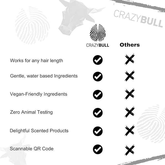 Crazy Bull Hair Bull Blaster Sea Salt Spray - Volumizing Hair Spray for Men - Lightweight and Firm Hold Spray - Vegan and Cruelty-Free - 6.76 oz