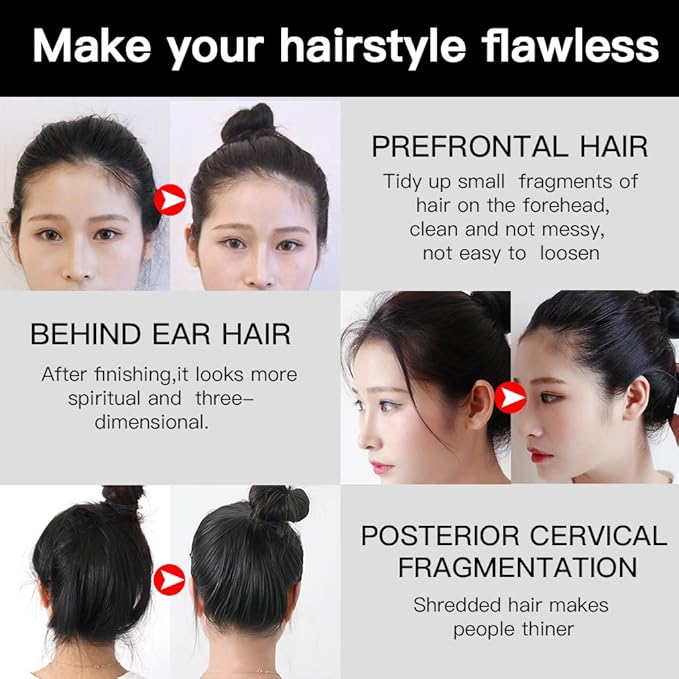 BestLand 2 Pcs Hair Finishing Stick, Hair Mascara Flyaway Hair Tamer Stick, Refreshing Not Greasy Feel Shaping Gel, Wax Fixer for Bangs, Edges, Frizz and Baby Hairs Control, Slick Back Hair Product