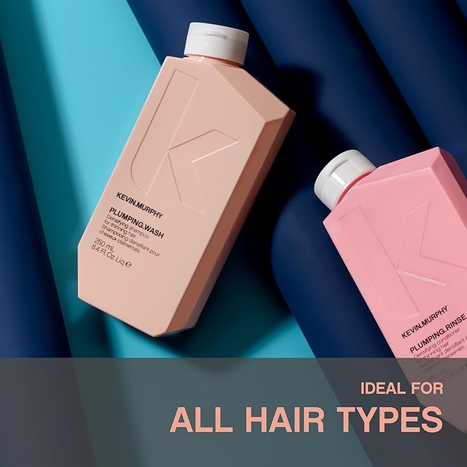 KEVIN.MURPHY PLUMPING.WASH - Densifying Shampoo for Thinning Hair - For Fine & Aging Hair - Nourishing Hair Care Shampoo - Thickening Effects - 250 mL / 8.4 fl oz (Pack of 2)