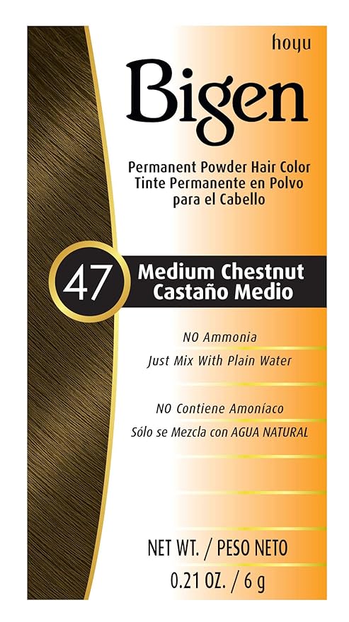 #47 Medium Chestnut Bigen Permanent Powder - 6 Pack