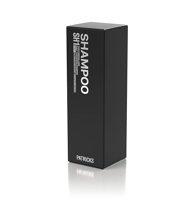 PATRICKS | SH1 Thickening Shampoo for Hair Loss in Men | DHT Blocker | Includes Protein & Other Powerful Ingredients to Support Hair Growth & Care | For Mild to Moderate Hair Loss | 200mL