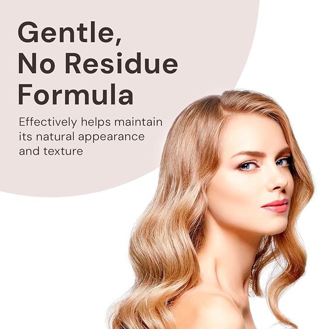 MILANO COLLECTION Essentials Ultra Gentle Shampoo for Wigs, Mild Wigcare Shampoo for Human Hair Wigs, Toppers, Hair Pieces, & Hair Extensions Lightweight Nourishing Cleanser, Premium Wig Care Products