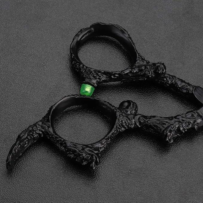 6.0 inch Hair Cutting Scissors Professional Black Dragon Handle 440C Salon Hair Cutting Shears - Hairdressing Cutting Shears- Perfect for Barber and Home Use 1PC