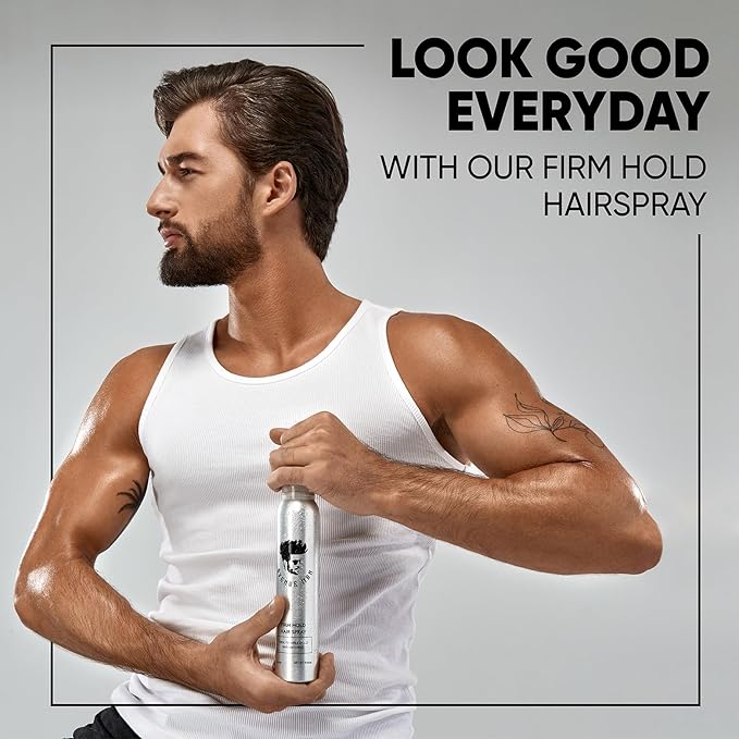 Avenue Man Texture Spray for Hair Men - Barber-Grade Hairspray for Men - Firm Hold, Frizz Control & UV Protection - Long-Lasting Hold Without Stiffness - Mens Hair Spray Extra Hold - (9.0 oz)