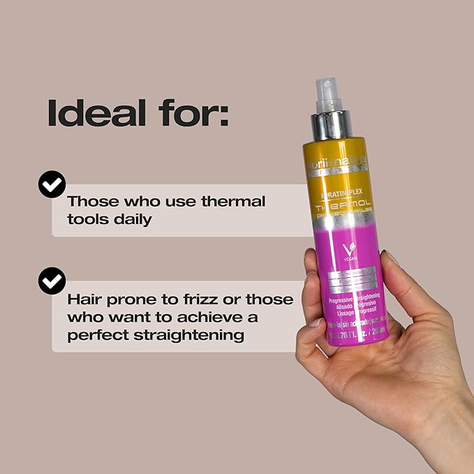 abril et nature - Keratin Liss Repair Thermal Protector - Progressive Straightening - Protects from Heat and Repairs - With Anti-Frizz Keratin - Hydrated and Soft Hair - 200 ml