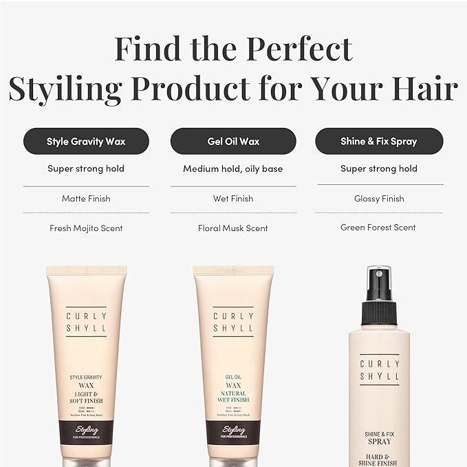 CURLYSHYLL Shine & Fix Spray | High Hold Hair Spray | Clean-Finish Mist Type Styling Spray | Non-Sticky, Fast-Drying | 240ml