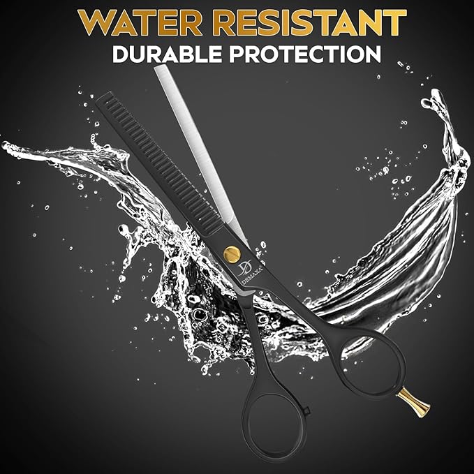 Thinning Shears for Hair Cutting - DEMAXA Hair Thinning Scissors Professional Barber’s Texturizing Shears for Salon & Home Use - 6.5-inch Black High Carbon Stainless Steel Thinning Sheers