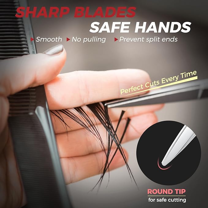 SWAP Professional Hair Cutting Scissors - SUS 440C Barber Shears, Profesional Shears for Hair Cutting (S2, 6 '' Hair Cutting Scissors)