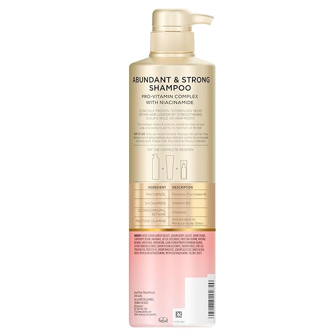 Alix Earle Pantene Abundant & Strong 5-Piece Gift Set - Regimen includes Shampoo (13.5 oz), Conditioner (8 oz), Serum (2 oz) for Hair Loss, Thinning, Anti-Breakage, Volume - Grows Healthier