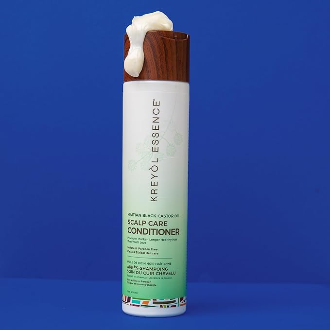 Kreyol Essence - Scalp Care Conditioner with Haitian Black Castor, Coconut oil and Aloe Vera Oil, 8 Oz