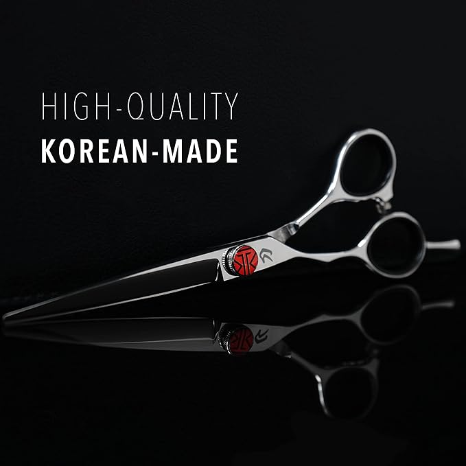 Tokko Katana Classic Lefty Shears Professional Razor Edge 440C Japanese Stainless Steel Left Handed Haircutting Scissors 6.5" Barber Shears With Adjustment Screw and Leather Case