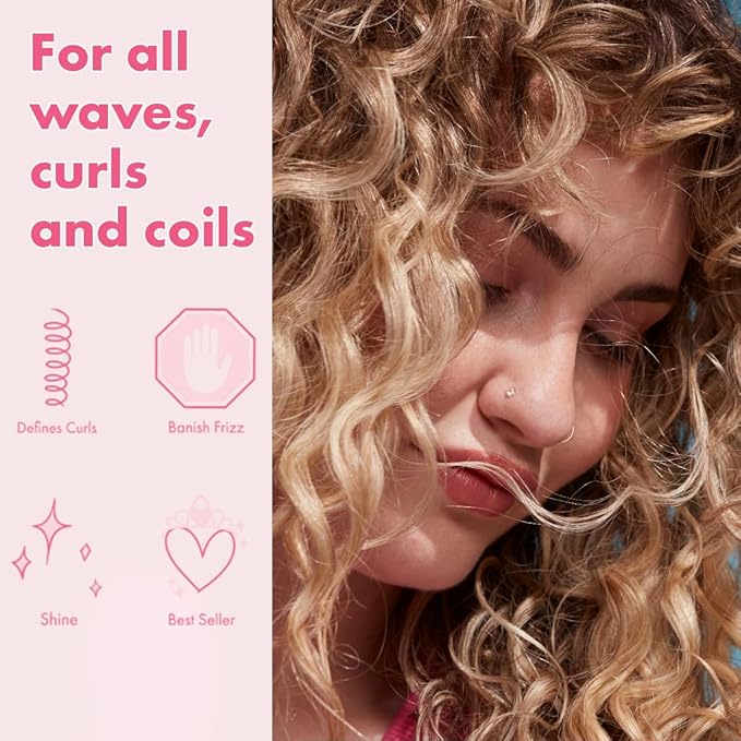 Umberto Giannini De-frizz & Define Duo, Curl Jelly Scrunching Jelly Hair Gel & Creme De Curl Cream, Vegan & Cruelty Free, Lightweight Cream for Curly, Wavy & Coily Hair