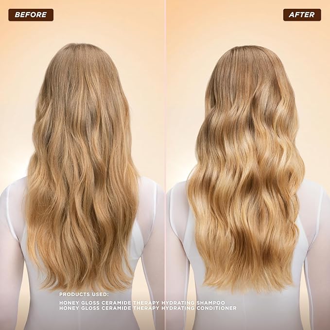 Gisou Honey Gloss Ceramide Therapy Hydrating Conditioner – Smooths, Detangles & Adds Shine with Mirsalehi Honey & Ceramides