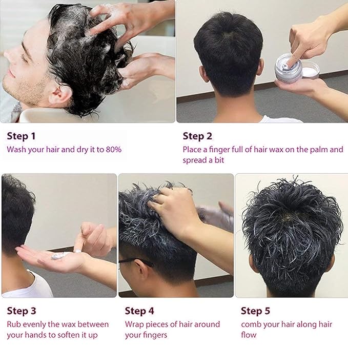 Temporary Hair Color Wax,Hair Spray Color, Hair Wax Color 4.23 oz, Easy Washout Temporary Hair Dye for Halloween,Cosplay, Party (Orange, 4.23)