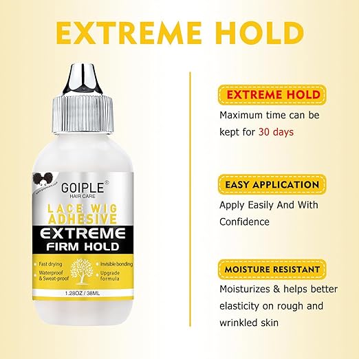 Wig Accessory Essentials Kit Lace Front Wig Glue & Remover, Wig Caps, Elastic Band, Hair Wax Stick, Edge Control, Edge Brush, Hair Shear Dermaplanning Razor Tool and Edge Scarf - 29PCS