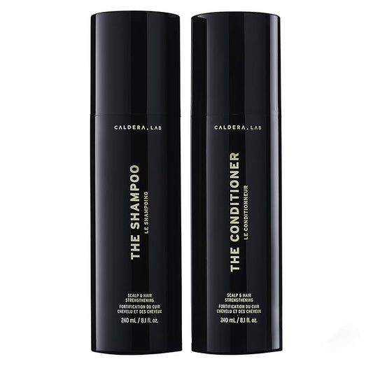 Caldera + Lab The Shampoo + Conditioner Bundle | Men’s Hair Care Duo for Healthy, Fuller Hair, Sulfate-Free Cleanser & Hydrating Conditioner, Dermatologically Tested - All Hair Types