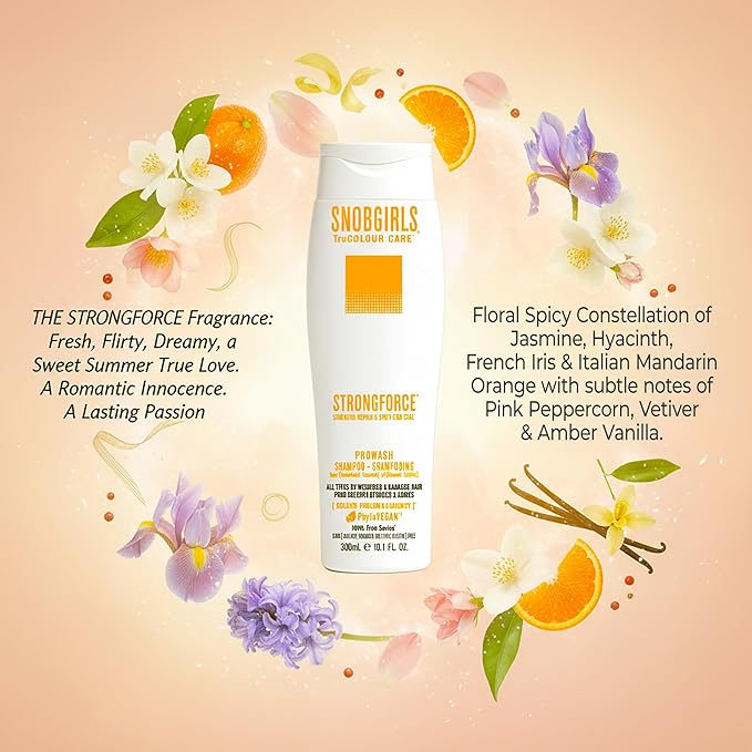 Strengthening Conditioner for Damaged Hair – Vegan, Repair & Anti-Breakage Formula with Argan Oil & Hair Vitamins – Color Safe Moisture Conditioner – SNOBGIRLS STRONGFORCE – 10.1 fl oz