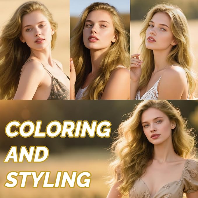 Blonde Temporary Hair Color Spray, SOVONCARE Natural Hair Wax Dye Spray for Kids Halloween, Christmas Party, Cosplay -On 1-Day Washable 120ML