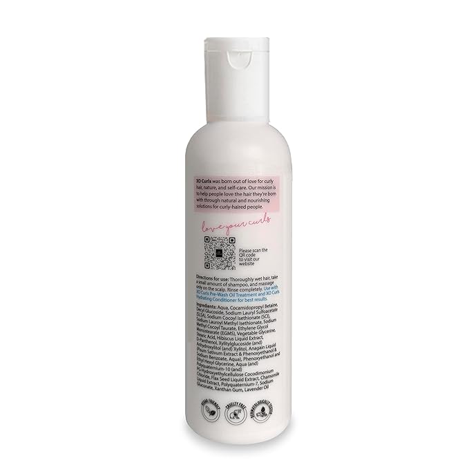 XO Curls 2 Pcs Curl Therapy Range 8 Fl Oz | Hydrating Conditioner & Hydrating Shampoo Combo | Frizz-Free | Soft Natural Curls | Argan Oil | Unisex Adult