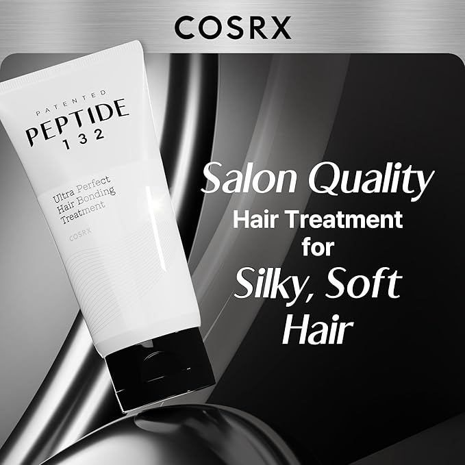 COSRX PEPTIDE 132 Hair Bond Repair Treatment - Deep Conditioner Hair Mask for Damaged, Dry Hair, Repairs Breakage & Split Ends with Collagen & Hyaluronic Acid, For All Hair Types – 4.05 fl oz