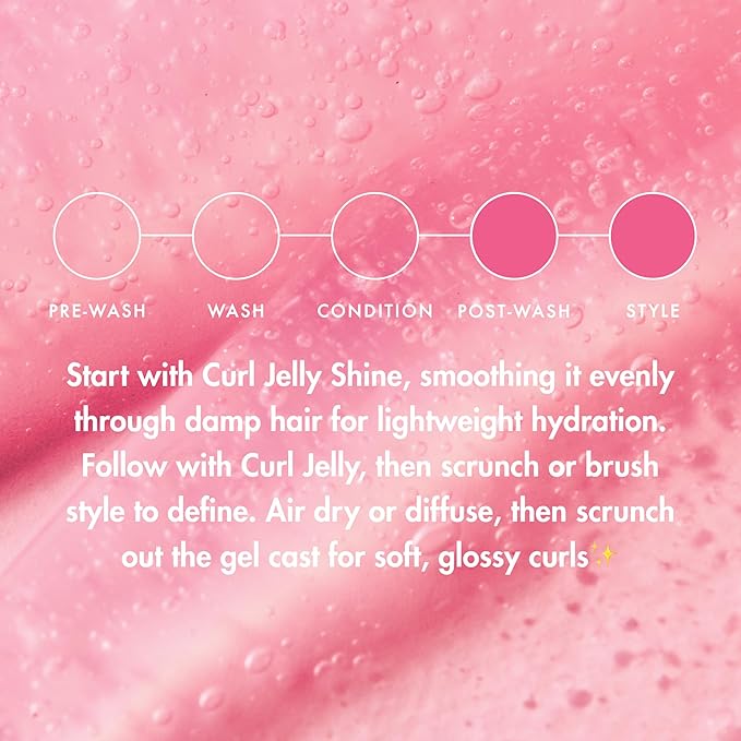 Umberto Giannini Curl Jelly Scrunching Jelly, Vegan & Cruelty Free Frizz Solution Gel for Curly or Wavy Hair, 200 ml (Gel & Curl Shine Conditioner)