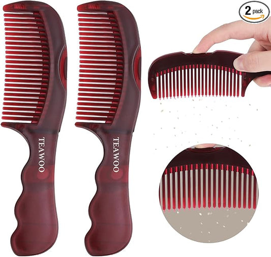 2PCS Anti Dandruff Comb, Scalp Detox Comb for Scalp Build Up, Sweep Dandruff Removal Brush for Hair Care (Patented)