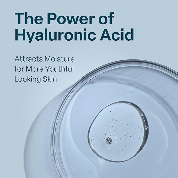 QRxLabs Peptide Complex Face Serum - Firming Collagen Booster & Hydrating Hyaluronic Acid with Chamomile Extarct - Revitalizing Antiaging Skincare - Unscented Gel, 1 Fl Oz