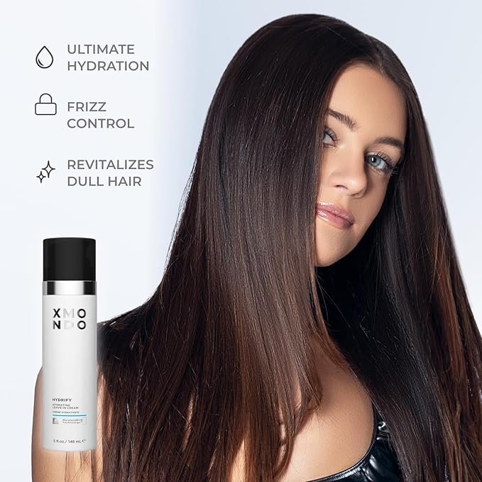 XMONDO Hair Hydrify Hydrating Leave-In Cream – Moisture That Lasts, Frizz That’s Gone | Softens, Smooths & Reduces Split Ends