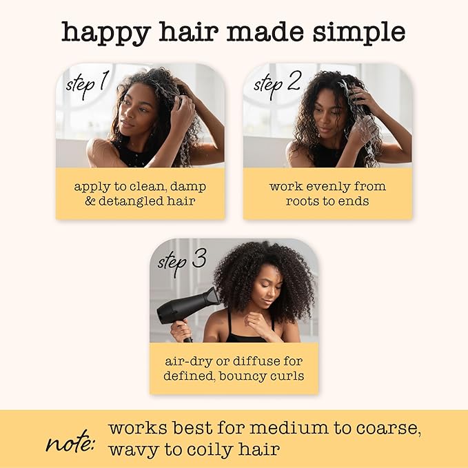 SAUCE BEAUTY Crème Brulee Curl Custard (10.5 Fl Oz) Frizz Control, Detangler & Curl Defining Cream with Cocoa Butter, Coconut Oil & Tangerine Oil, Hair Styling Cream for Wavy & Coily Hair