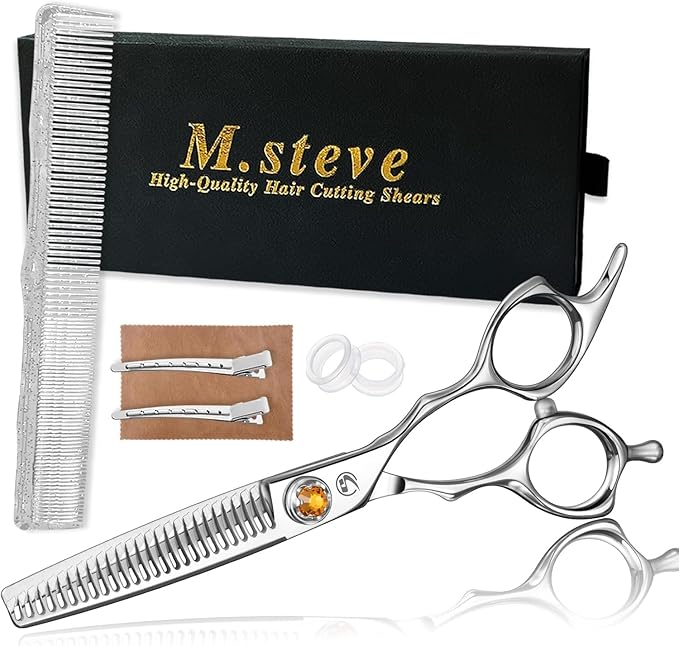 Thinning Shears for Hair Cutting 6",Left and Right Hand Professional Hair Thinning Scissors with Barber Texturizing 26 Teeth Shears,Barber Scissors for Salon/Home Use