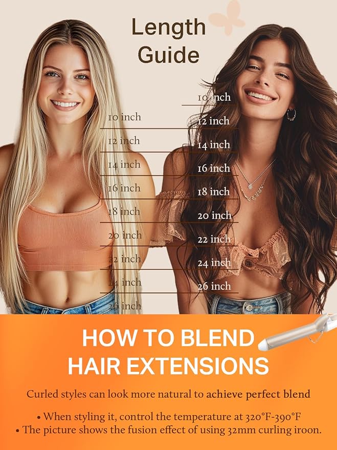 DOORES Tape in Hair Extensions Human Hair, Dark Brown to Dirty Blonde, 12 Inch, 20g, 10pcs, Straight, Remy, Tape-In Installation