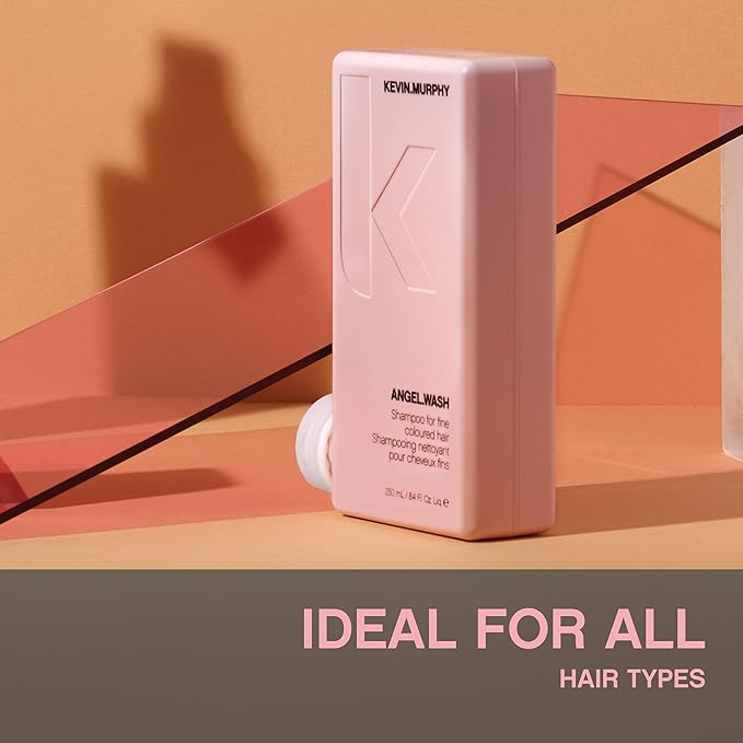 KEVIN.MURPHY ANGEL.WASH - Restorative Shampoo - For Fine Coloured Hair - Colour-Safe Shampoo - With Vitamins & Antioxidants - Sulphate & Paraben Free - 250 ml / 8.4 fl oz (Pack of 2)