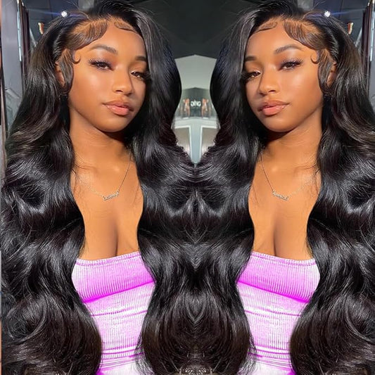 250% Density Glueless Wigs Human Hair Pre Plucked Pre Cut 7x6 Max Parting Hd Lace Closure Wigs With Drawstring Body Wave Human hair Wigs for Beginners 16 Inch
