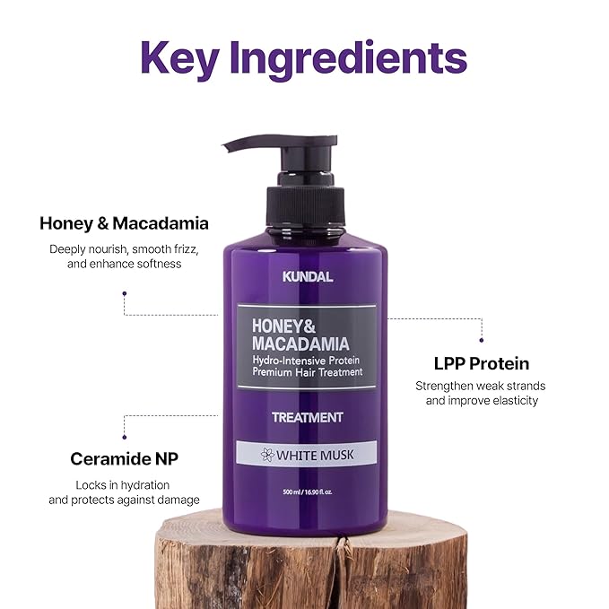 KUNDAL Shampoo/Conditioner + Caffeine Scalp Tonic Set, Sulfate Free Moisture Care, Hair Loss Scalp Strengthening, Korean Hair Care + Baby Powder, 16.9 fl oz x2 + 3.38 fl oz