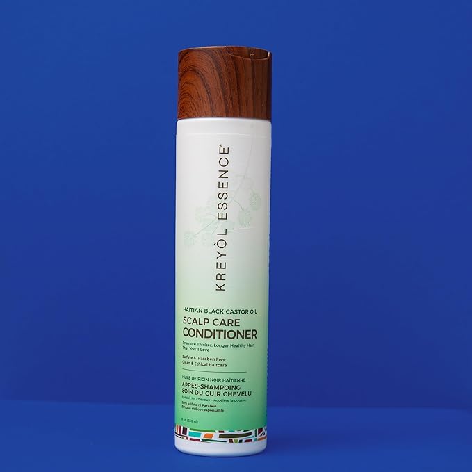 Kreyol Essence - Scalp Care Conditioner with Haitian Black Castor, Coconut oil and Aloe Vera Oil, 8 Oz