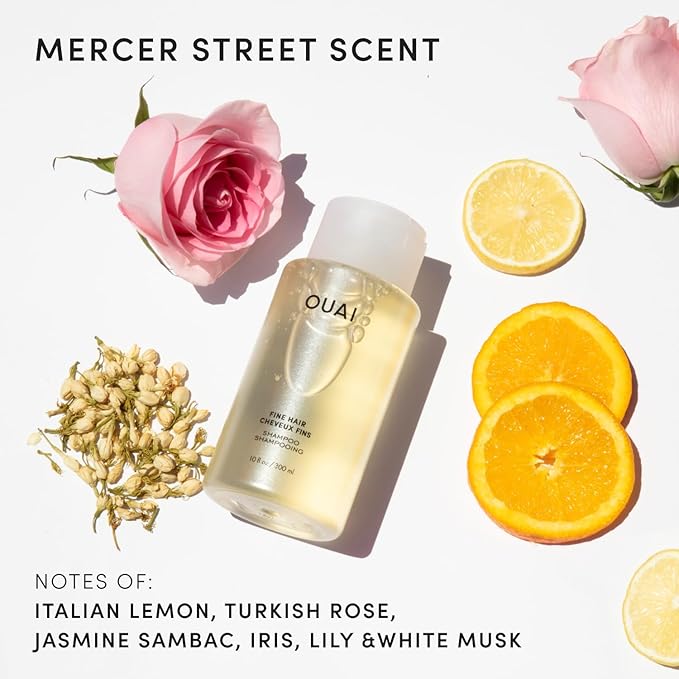 OUAI Fine Hair Shampoo Refill - Volumizing Shampoo for Fine Strands - Made with Biotin, Keratin & Chia Seed Oil - Strengthens, Nourishes & Thickens - Color-Safe & Sulfate Free Hair Care (32 Fl oz)