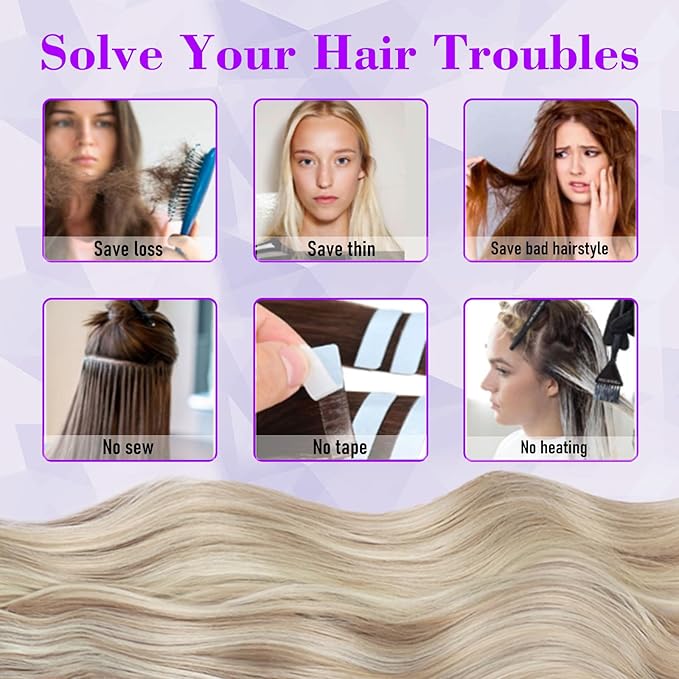 Vigorous Clip in Hair Extensions 20Inch Ash Blonde Mixed Bleach Blonde Hair Extensions Clip Ins 4Pcs Long Wavy Soft Synthetic Hairpieces for Women
