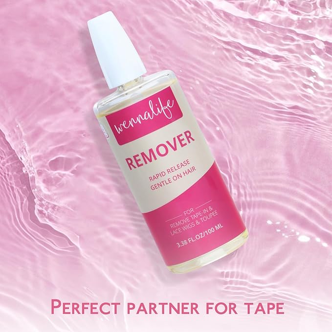 WENNALIFE Tape in Extension Remover 3.38 FL.OZ. (100ML) Fast-Acting Glue Remover for Hair Extensions Wig & Toupee