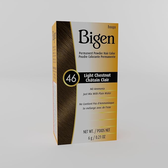 #46 Light Chestnut Bigen Permanent Powder - 6 Pack
