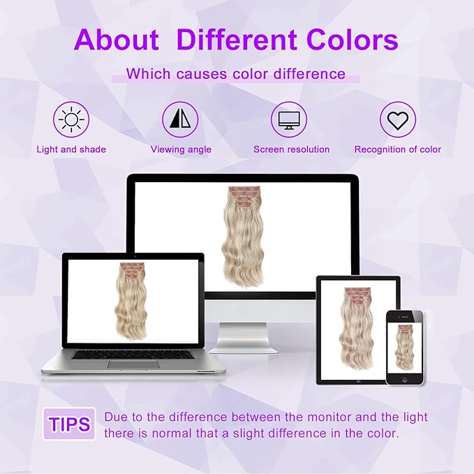 Vigorous Clip in Hair Extensions 20Inch Ash Blonde Mixed Bleach Blonde Hair Extensions Clip Ins 4Pcs Long Wavy Soft Synthetic Hairpieces for Women