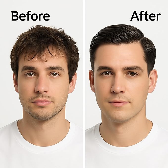 Water-Based Pomade for Men, Strong Flexible Hold, Natural Shine, Non-Greasy | Restyleable | Hair Pomade For Pompadour, Side Part, Slick Back | 3.53 Oz Sugar Melon Scent