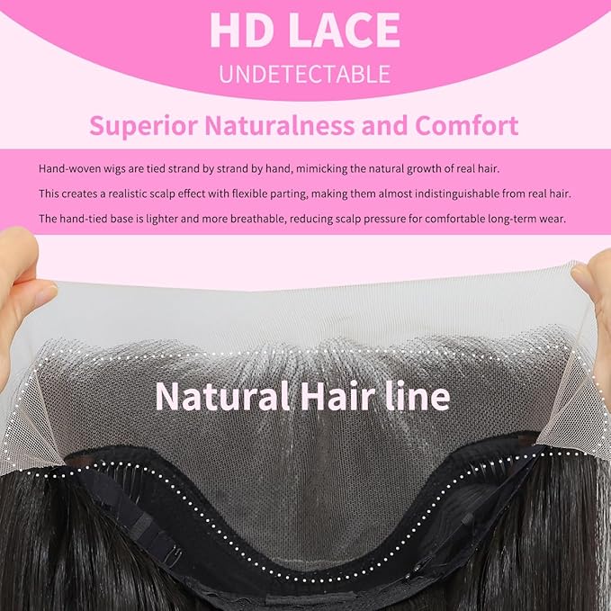 13x4 Synthetic Lace Front Wigs Pre Plucked Auburn with Black Root 26 Inch Long Layered Straight Wigs For Women 100% Futura Premium Fiber Ready to Wear Wig With Bangs Daily Party Use